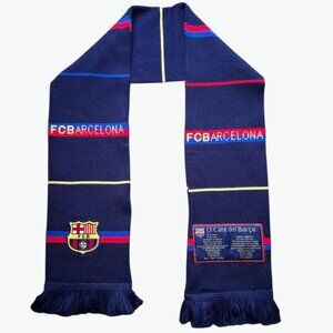 FC Barcelona Scarf El Cant del Barca Navy Blue Football Soccer 58" Fan Gear